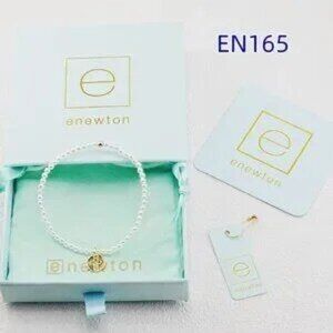 Enewton White Pearl Gold Hollow Cross Bracelet